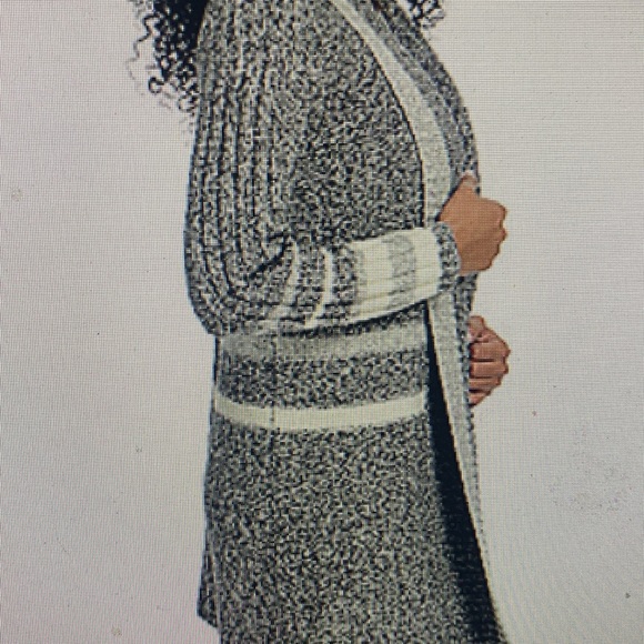 New Eco friendly Cardigan sweater lightweight tweed piece NWT - Picture 7 of 11